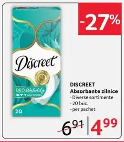 Selgros DISCREET Absorbante zilnice Ofertă