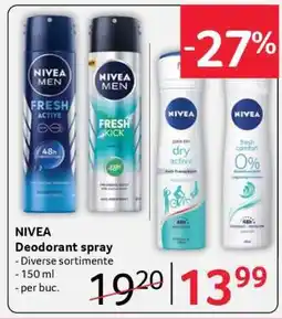 Selgros NIVEA Deodorant spray Ofertă