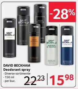 Selgros DAVID BECKHAM Deodorant spray Ofertă