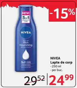 Selgros NIVEA Lapte de corp Ofertă