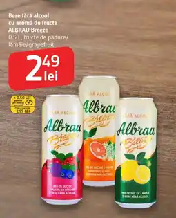 Supeco Bere fără alcool cu aromă de fructe ALBRAU Breeze Ofertă
