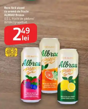 Bere fără alcool cu aromă de fructe ALBRAU Breeze