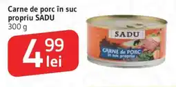 Supeco Carne de porc în suc propriu SADU Ofertă