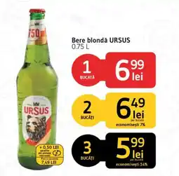 Supeco Bere blondă URSUS Ofertă