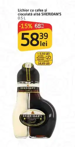 Supeco Lichior cu cafea şi ciocolată albă SHERIDAN'S Ofertă