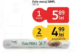 Supeco Folie menaj SIMPL Ofertă