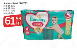 Supeco Scutece chilotel PAMPERS Ofertă