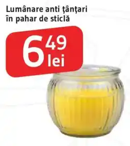 Supeco Lumânare anti țânţari în pahar de sticlă Ofertă