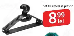 Supeco Set 10 umeraşe plastic Ofertă
