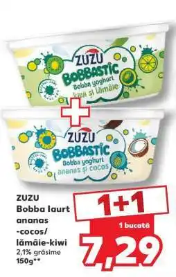 Kaufland ZUZU Bobba laurt ananas-cocos/lămâie-kiwi Ofertă