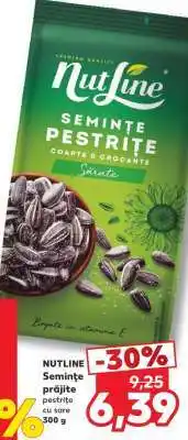 Kaufland NUTLINE Semințe prăjite pestrițe cu sare 300 g Ofertă