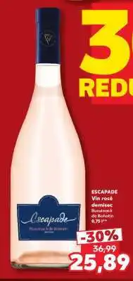 Kaufland ESCAPADE Vin rosé demisec Ofertă