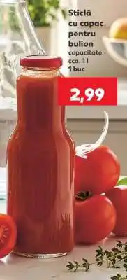 Kaufland Sticlă cu capac pentru bulion Ofertă