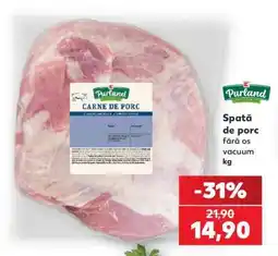 Kaufland Spată de porc fără os vacuum kg Ofertă