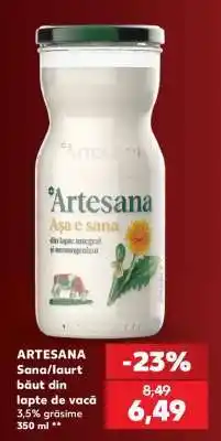Kaufland ARTESANA Sana/Iaurt băut din lapte de vacă Ofertă