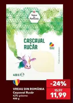 Kaufland VREAU DIN ROMÂNIA Cașcaval Rucăr Ofertă