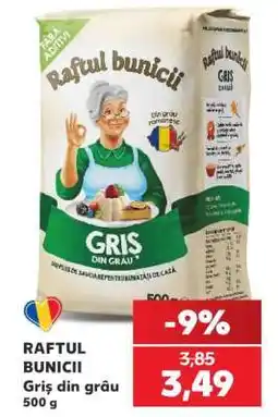 Kaufland RAFTUL BUNICII Griș din grâu 500 g Ofertă
