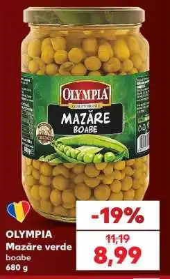 Kaufland OLYMPIA Mazăre verde boabe Ofertă