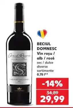Kaufland BECIUL DOMNESC Ofertă