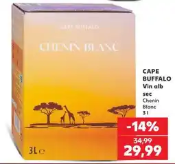 Kaufland CAPE BUFFALO Vin alb sec Ofertă