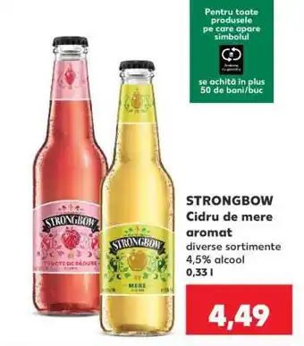 Kaufland STRONGBOW Cidru de mere aromat Ofertă