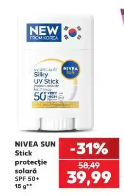 Kaufland NIVEA SUN Stick protecție solară SPF 50+ 15 g Ofertă