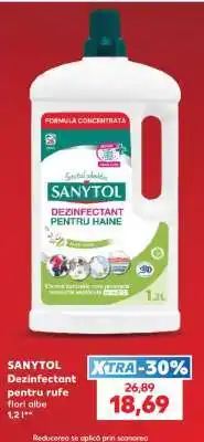 Kaufland SANYTOL Dezinfectant pentru rufe flori albe Ofertă