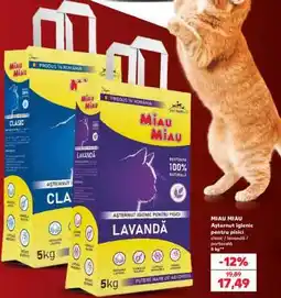 Kaufland MIAU MIAU Așternut igienic pentru pisici Ofertă