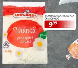 Unicarm Unicarm branza grasa proaspata de vaci Ofertă