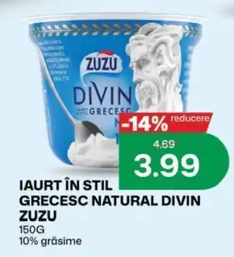 Iaurt în stil grecesc natural divin Zuzu