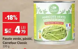 Carrefour Market Fasole verde, păstăi, Carrefour Classic Ofertă
