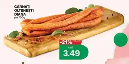 Diana Supermarket Cârnați oltenești Diana Ofertă