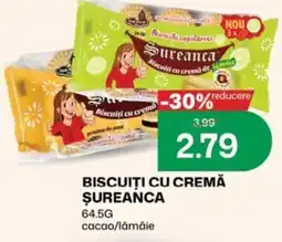 Diana Supermarket Biscuiți cu cremă şureanca Ofertă