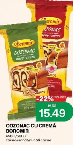 Diana Supermarket Cozonac cu cremă Boromir Ofertă