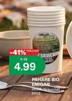 Diana Supermarket Pahare bio Emigab Ofertă