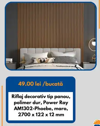 Power Ray riflaj decorativ tip panou
