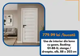 Dedeman Bestlmp Usa de interior din lemn cu geam Ofertă