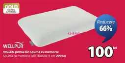 JYSK Wellpur Viglen pernă din spumă cu memorie Ofertă