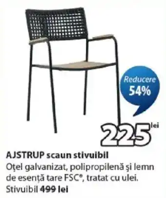 Ajstrup scaun stivuibil
