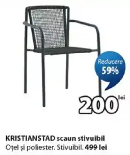 JYSK Kristianstad scaun stivuibil Ofertă