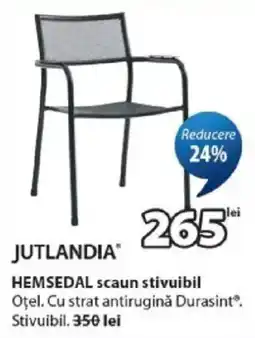 JYSK Jutlandia hemsedal scaun stivuibil Ofertă