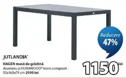 JYSK Jutlandia hagen masă de grădină Ofertă
