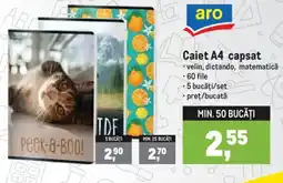 Metro aro caiet a4 capsat Ofertă