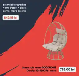 Brico Depôt Goodhome scaun cuib ratan Ofertă