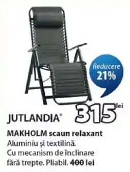 JYSK Jutlandia makholm scaun relaxant Ofertă