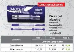 Metro Baoke pix cu gel albastru Ofertă