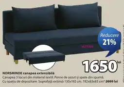 JYSK Norsminde canapea extensibila Ofertă