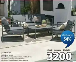 JYSK Jutlandia vonge set terasă Ofertă