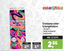 Metro Coloristrica creioane colorate triunghiulare Ofertă