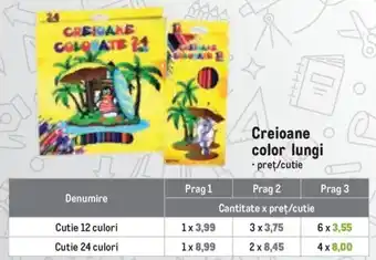Creioane color lungi